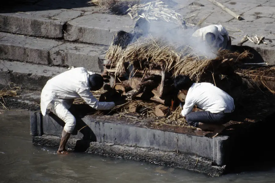 open air cremation - river Ganges