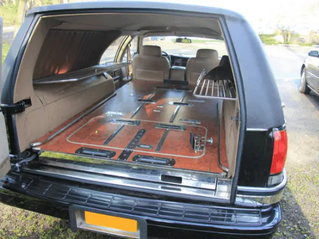 back of a hearse
